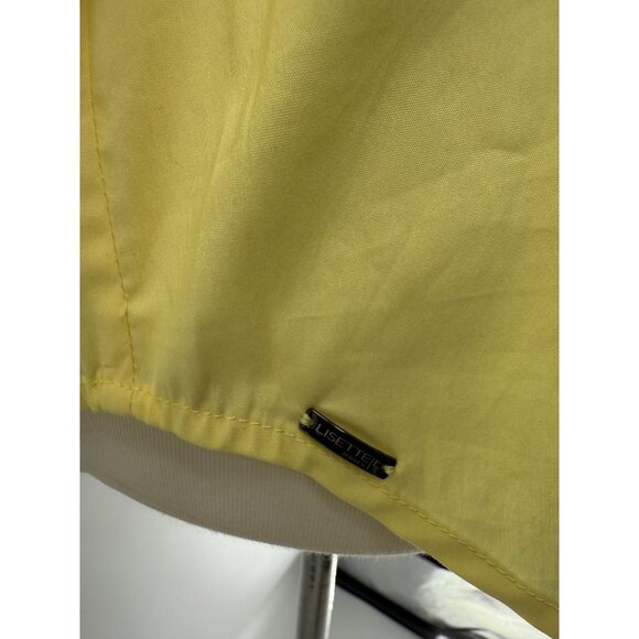 Lisette Montreal Womens Yellow Buttonup Blouse M Cotton Blend - Picture 9 of 14